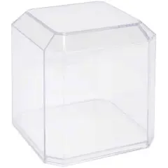 Pioneer Plastics 042C Clear Plastic Softball Display Case, 4" W x 4" D x 4.125" H