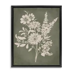 Stupell Industries Bunches of Wildflower Herbs Floating Frame Design by Cat Thurman Designs