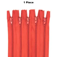 7 Inch Nylon Zippers #3 Closed Bottom Orange&nbsp;