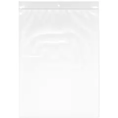 Plymor 9" x 12", 4 Mil with Hang-Hole Heavy Duty Zipper Reclosable Plastic Bags