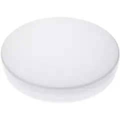 Pioneer Plastics 170CHIPS White Round Petri Dish Plastic Container, 6" W x 1" H