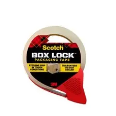 Scotch&reg; Box Lock&trade; Packaging Tape 3950-RD-EF-6WC, 1.88 in x 54.6 yd (48 mm x 50 m)
