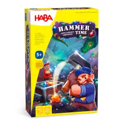 HABA Hammer Time: A Fun Kids Treasure Hunt Board Game, Family Party Game with Gems & Strategy for Ages 5+ Multicolor