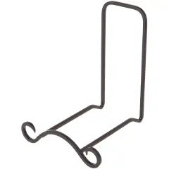 Bard's Wrought Iron Bowl or Deep Platter Stand, 7" H x 5.625" W x 6" D (For 9" - 11" Bowls or Deep Platters)