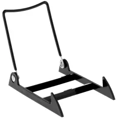 Gibson Holders 2PL Adjustable Black Wire and Black Acrylic Display Easel, 3.875" W x 5.375" D x 4.75" H