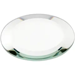 Plymor 3" Round, 5mm Thick Beveled Glass Mirror Circle