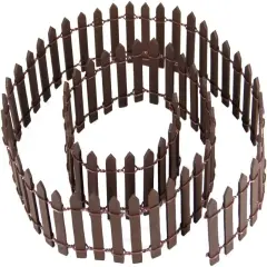 Miniature Fairy Garden Fence, DIY Wood Picket Fence Mini Ornament for Dollhouse