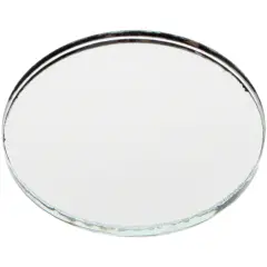 Plymor 1.5" Round, 3mm Thick Non-Beveled Glass Mirror Circle