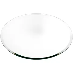 Plymor 18" Round, 5mm Thick Beveled Glass Mirror Circle