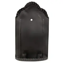 Black Metal Hamilton Double Wall Sconce and Double Taper Holder