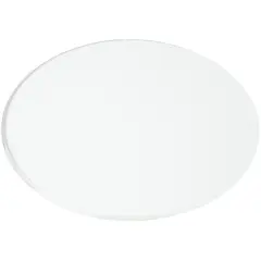 Plymor 6" Round, 3mm Thick Beveled Clear Glass Circle