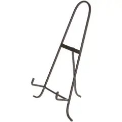 Bard's Black Wrought Iron Easel, 14.5" H x 9.375" W x 6" D (For 11" - 17" Plates)