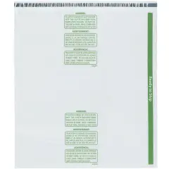 Plymor Ready to Ship 1.5 Mil Wicketed Poly Bags with Permanent Adhesive Strip and Suffocation Warning, 22" x 24"