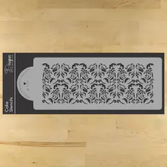 Wedding Doves Cake Stencil Side | C728 by Designer Stencils | Cake Decorating Tools |