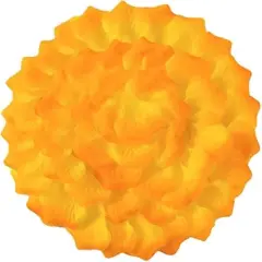 Separated Orange and Yellow Rose Petals,1520 PCS Orange Rose Petals,Artificial Fake Silk Rose Flower Petals For Wedding Decorations