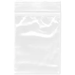 Plymor 3" x 4", 2 Mil with Pouch Zipper Reclosable Plastic Bags