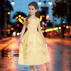 Belle Ball Gown Classic Costume Yellow Princess Dress Disney