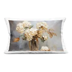 Stupell Industries Aged With Grace Hydrangeas Indoor Pillow, 14 x 7 x 20