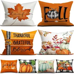 Fall Decorations Pillow Covers