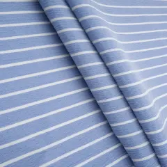 Crinkle Stripe Woven Fabric Lightweight Home Decor & Drapery Fabric, 58/59" Wide DENIM