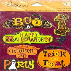 K & Company Life's Little Occasions Halloween Words Sticker Medley
