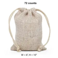 Colored Jute Bag 6" x 10" Spacious and Versatile
