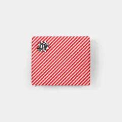 Red and White Stripe Christmas Wrapping