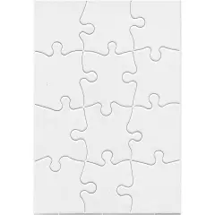 Compoz-A-Puzzle&reg;, 5 1/2" x 8" Rectangle, 12-Piece, Pack of 24