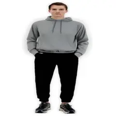 Gildan&reg; DryBlend Crew Neck Long Sleeve Hooded Sweatshirt Sport grey