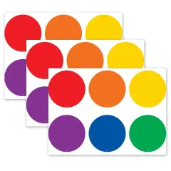 Spot On&reg; Colorful Circles Carpet Markers, 12 Per Pack, 3 Packs