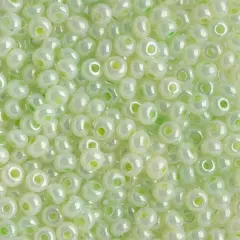 John Bead 6/0 Czech Glass Seed Beads, 100g Green Ceylon