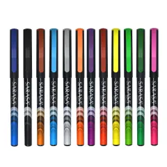 Sarasa&reg; Fineliner Pens, Assorted, 12-Pack