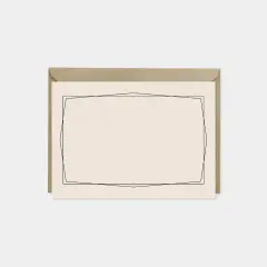 Geowire Peach Border Note Cards