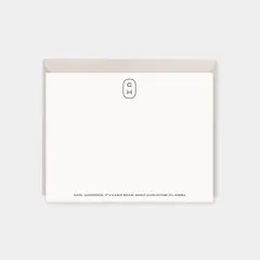 Elegant Monogram Note Cards II