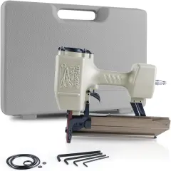 Woodpecker 16-Gauge 7/16-Inch Medium Crown Construction Stapler, Fits 1-Inch to 2-Inch Length Staples, Pneumatic Heavy Duty Wide Crown Stapler Gun