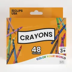Crayons Standard 48 Count &ndash; Non Toxic &ndash; 48 Packs
