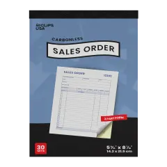 Carbonless Sales Order Books &ndash; 5.5x8.5 in &ndash; 60 Books