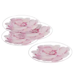 Lucite Flower Chargers 4pk
