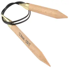 KnitPro-Basix Beech Fixed Circular Needles 40"-Size 17/12.00mm