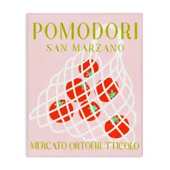 Stupell Industries Modern Tomato Fruit Market Canvas Wall Art Design by Daphne Polselli