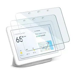 2 Pack Google Nest Hub Tempered Glass Screen Protector with 9H Hardness, 7" Clear