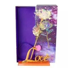 Mom Rose Gifts for Mothers Day, 24K Gold Plated Rose LED Light for Mom Wife Her