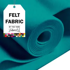 FabricLA Craft Felt Fabric - 36" X 36" Inch Wide & 1.6mm Thick 1 Square Yard Felt Fabric - Use This Soft Felt for Crafts - Turquoise A014