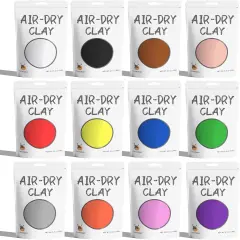 Air Dry Modeling Clay - 12 Colors, 2.6lb Soft Foam Molding Clay, DIY Creative for Kids Adults Arts & Crafts Project Supplies(2.6lb - 12 Colors)