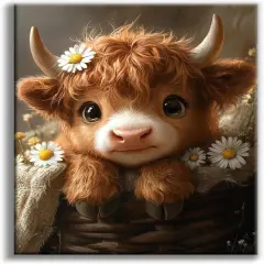 5D Baby Cow Diamond Painting Kits for Beginners12 x 16 Inch