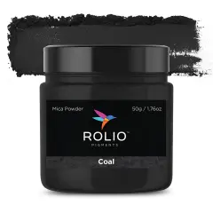 Rolio - 1 Jar Mica Powder (Coal) - 50g / 1.8 oz