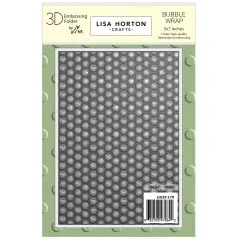 Lisa Horton Crafts Embossing Folder 5"X7"-Bubble Wrap