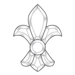 4-1/2" x 6" Exquisite Clear Glass Bevel Cluster EC616