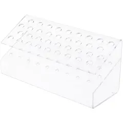 Plymor Clear Acrylic Slanted 36 Pen Display Holder, 4.5" H x 9.5" W x 3.75" D