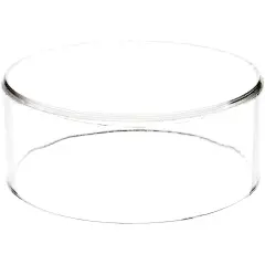 Plymor Clear Acrylic Round Cylinder Display Riser, 2" H x 5" D
